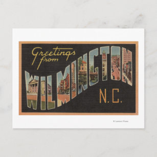 Wilmington, North Carolina - Große Briefszenen Postkarte