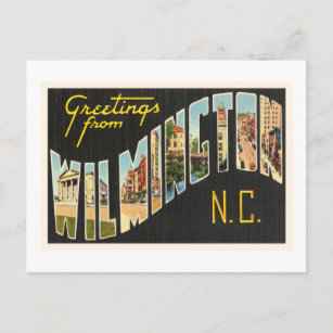 Wilmington North Carolina NC Alte Vintage Postkart Postkarte