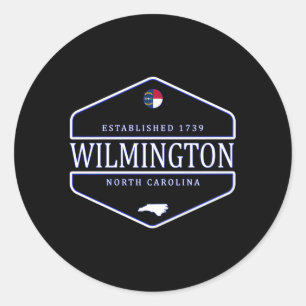 Wilmington North Carolina Wilmington Nc Runder Aufkleber