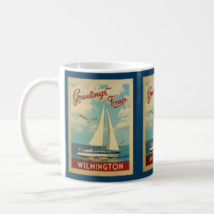 Wilmington Sailboat Vintage Travel Kaffeetasse