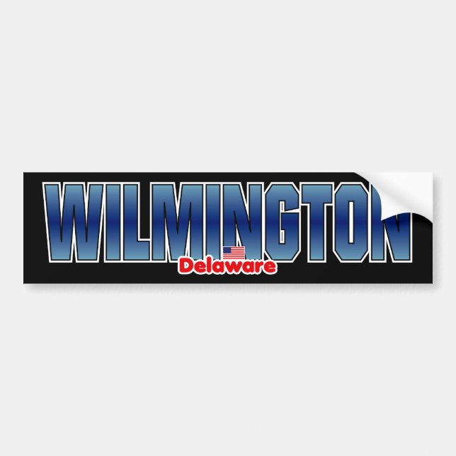 Wilmington-Stoßdämpfer Autoaufkleber (Vorne)