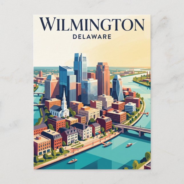 Wilmington USA Postkarte (Vorderseite)