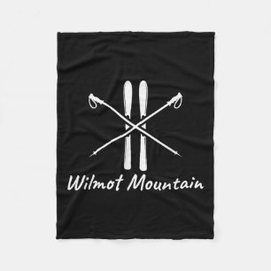 Wilmot Mountain Illinois Skilifte Winter V Fleecedecke