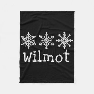 Wilmot Mountain Skifahrer Skifahren Ski Schneefloc Fleecedecke