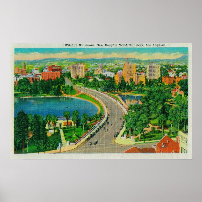 Wilshire Boulevard, General Douglas MacArthur Poster (Vorne)