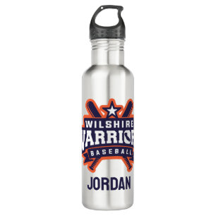 Wilshire Warriors Baseball League Logo Edelstahlflasche