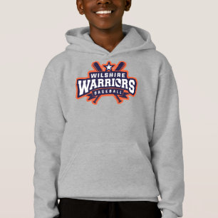 Wilshire Warriors Baseball League Logo Hoodie