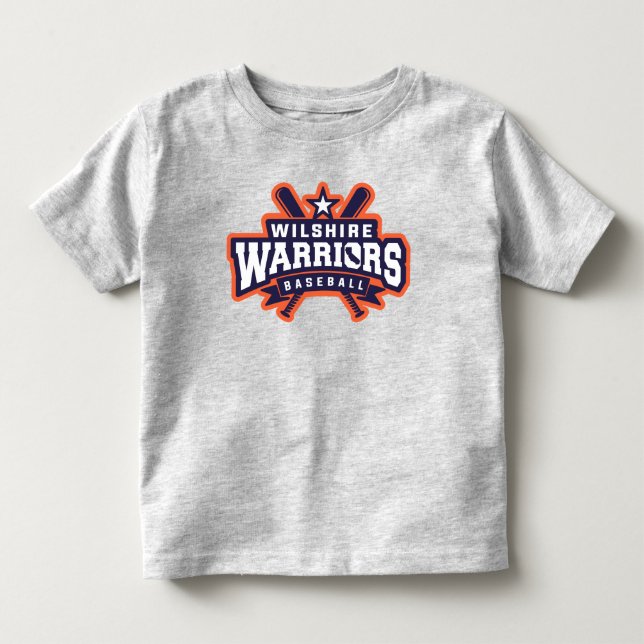 Wilshire Warriors Baseball League Logo Kleinkind T-shirt (Vorderseite)