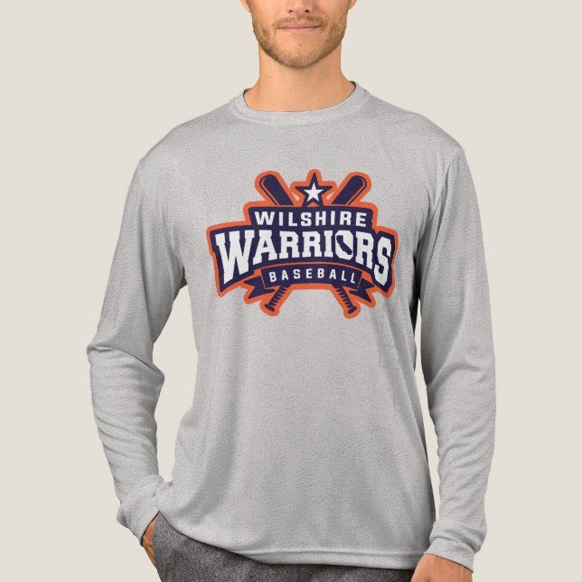 Wilshire Warriors Baseball League Logo Tri-Blend Shirt (Vorderseite)