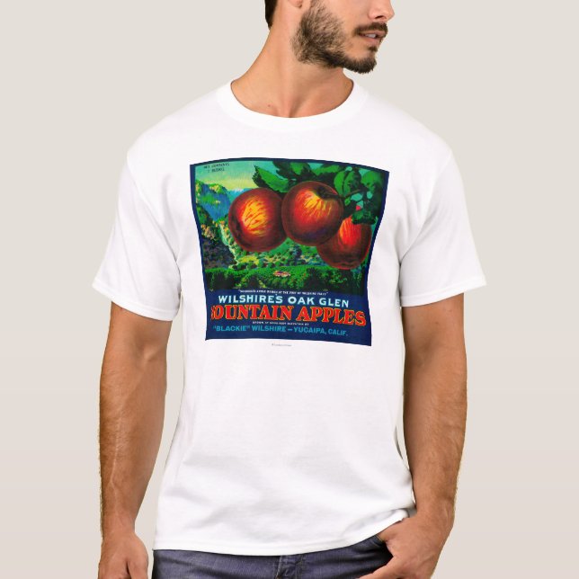 Wilshires Eichen-Schlucht-Apple-Kisten-Aufkleber T-Shirt (Vorderseite)