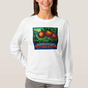 Wilshires Eichen-Schlucht-Apple-Kisten-Aufkleber T-Shirt