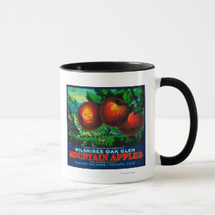 Wilshire's Oak Glen Apple Crate Label Tasse