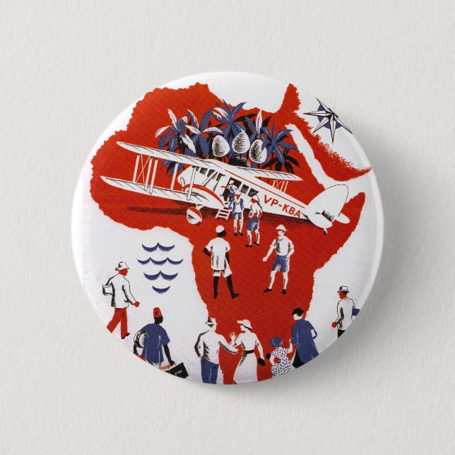 Wilson Airways ~ Afrika Button (Vorderseite)