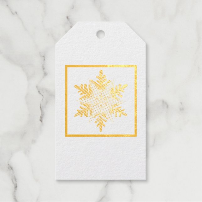 WILSON BENTLEY SNOWFLAKE GIFT TAG GESCHENKANHÄNGER (Vorderseite)