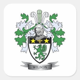 Wilson Coat of Arms Quadratischer Aufkleber