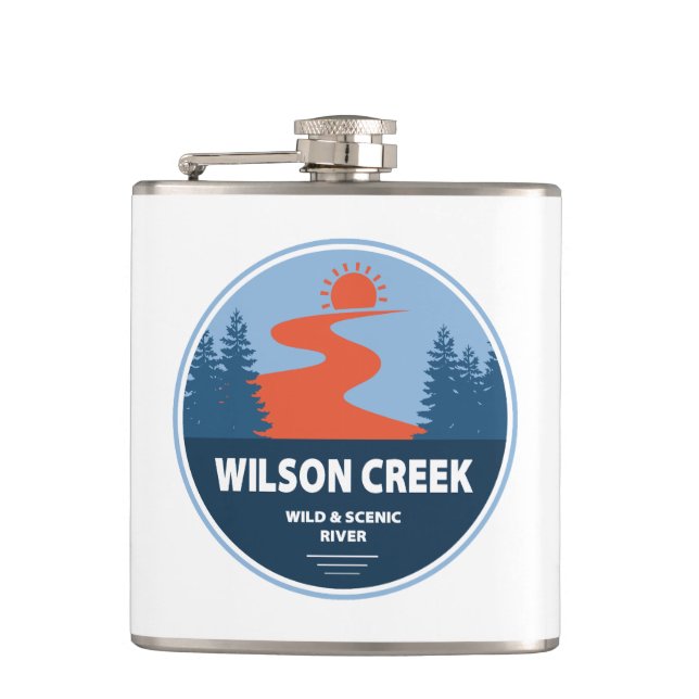 Wilson Creek Wild und Landschaftlicher Fluss North Flachmann (Vorderseite)