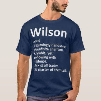 WILSON Definition Personalisierter Name Lustiges G T-Shirt