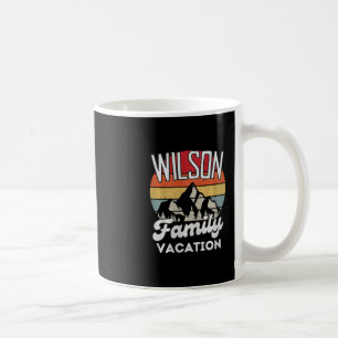 Wilson Familienurlaub Berg Retro-Sonnenuntergang M Kaffeetasse