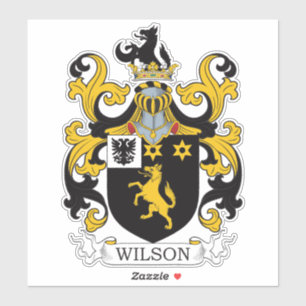Wilson Familienwappen Aufkleber