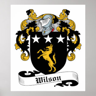 Wilson Familienwappen Poster