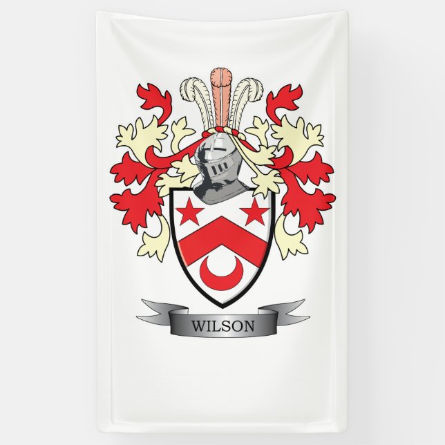 Wilson-Familienwappen-Wappen Banner (Vertikal)