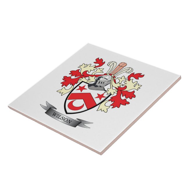 Wilson-Familienwappen-Wappen Fliese (Seite)