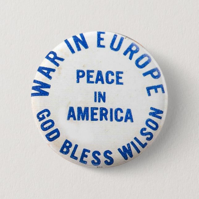 Wilson für Präsidenten - Knopf Button (Vorderseite)