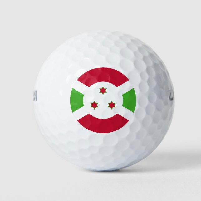 Wilson Golf Ball mit der Flagge Burundis (Vorderseite)
