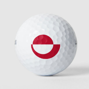 Wilson Golf Ball mit der Flagge Grönlands