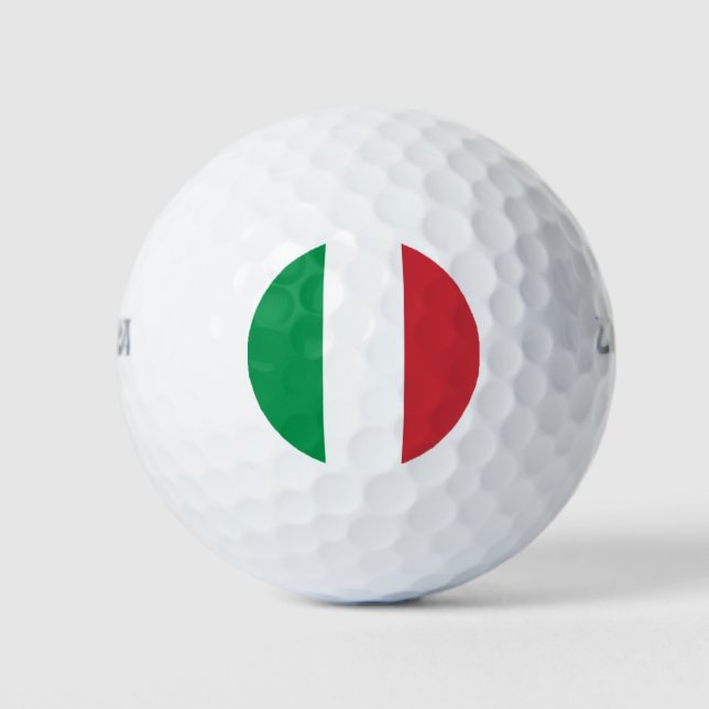 Wilson Golf Ball mit der Flagge Italiens (Vorderseite)