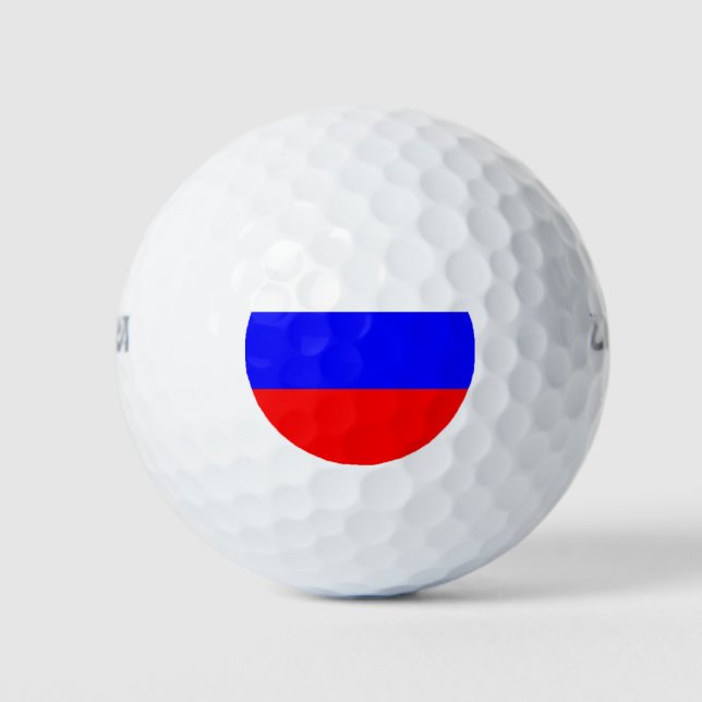 Wilson Golf Ball mit der Flagge Russlands (Vorderseite)