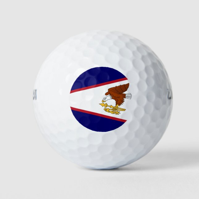Wilson Golf Ball mit der Flagge von Amerikanisch-S (Vorderseite)