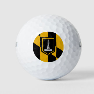 Wilson Golf Ball mit der Flagge von Baltimore