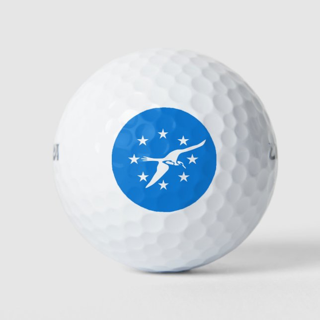 Wilson Golf Ball mit der Flagge von Corpus Christi (Vorderseite)