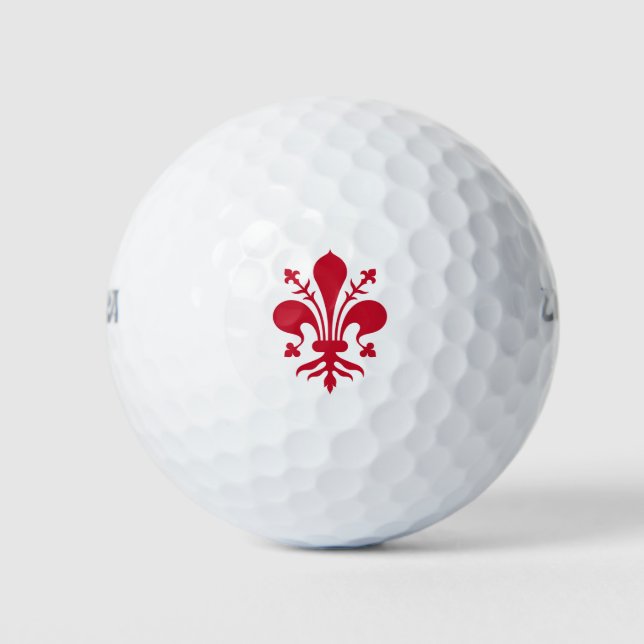 Wilson Golf Ball mit der Flagge von Florenz, Itali (Vorderseite)