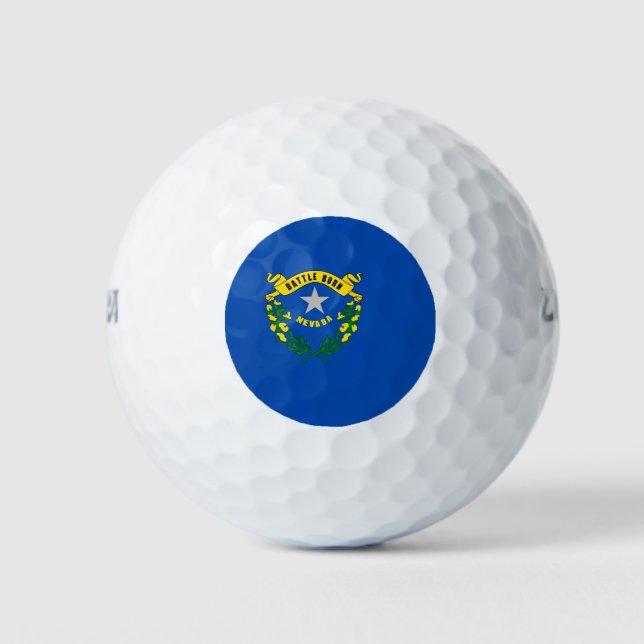 Wilson Golf Ball mit der Flagge von Nevada (Vorderseite)