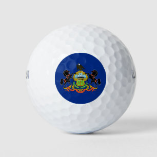 Wilson Golf Ball mit der Flagge von Pennsylvania