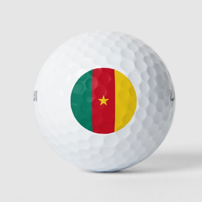 Wilson Golf Ball mit Flagge Kameruns (Vorderseite)