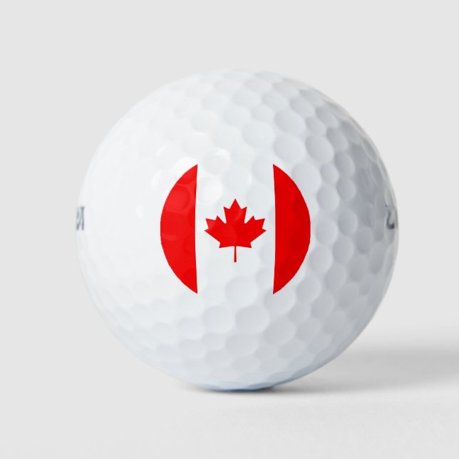 Wilson Golf Ball mit Flagge Kanadas (Vorderseite)