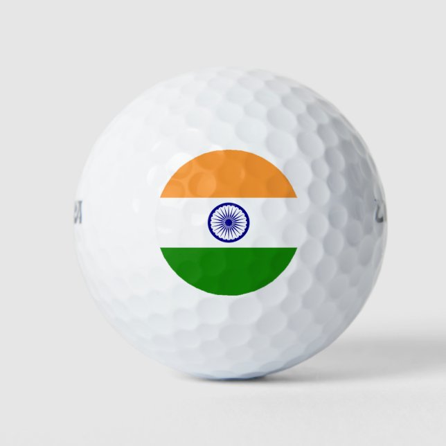 Wilson Golf Ball mit indischer Flagge (Vorderseite)