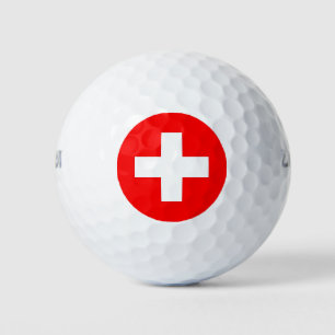 Wilson Golf Ball mit Schweizer Flagge