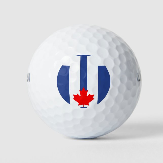Wilson Golf Ball with flag of Toronto (Vorderseite)