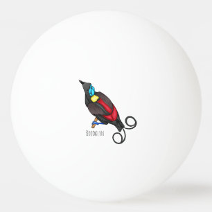 Wilson-Paradiesvogel-Vogel-Cartoon  Tischtennisball