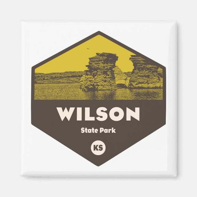 Wilson Staat Park Kansas Magnet (Vorne)