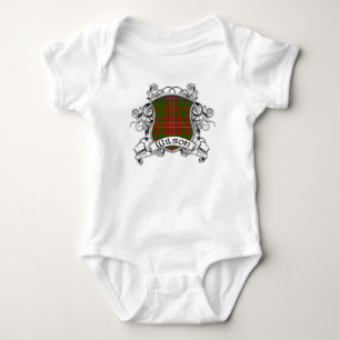 Wilson-Tartan-Schild Baby Strampler