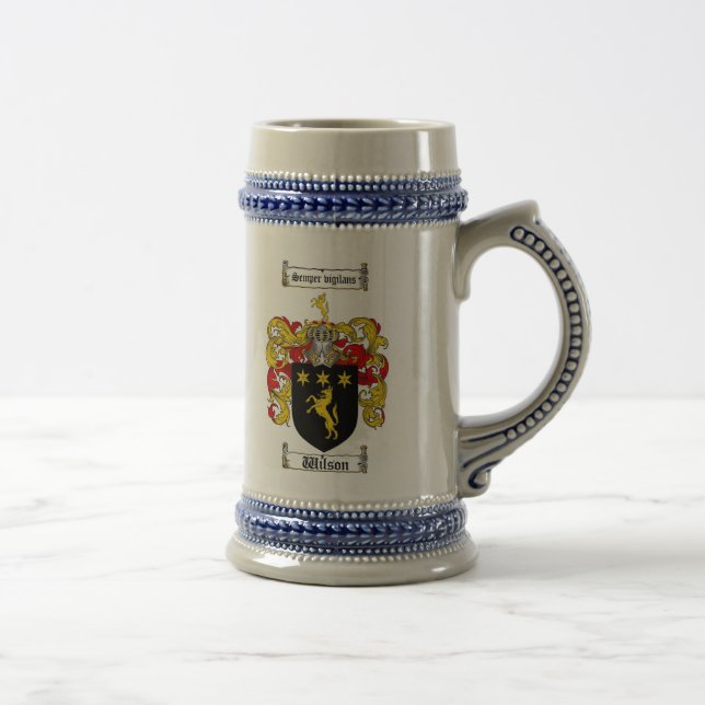 Wilson-Wappen Stein Bierglas (Rechts)