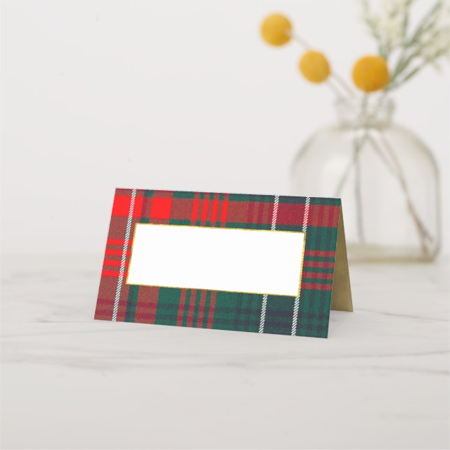 Wilson Wedding Folded Platzkarte (Vorderseite)