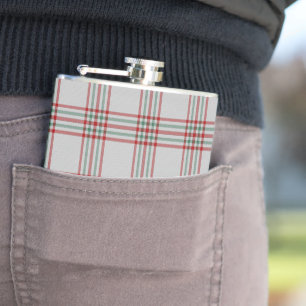 Wilsons Blanket Border Clan Tartan Kariertes Muste Flachmann