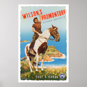 Wilson's promontory Australia Vintage Reise Poster