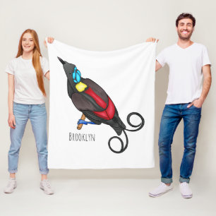 Wilsons Vogel-of-Paradies-Vogel-Cartoon Fleecedecke
